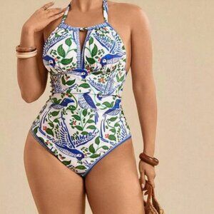 NEW Plus Size Swimsuit   Size 18  Halter suit